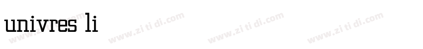univres light字体转换 univres light字体转换